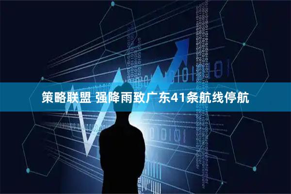策略联盟 强降雨致广东41条航线停航
